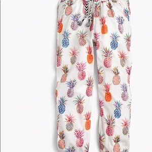 J Crew pineapple ratti pants